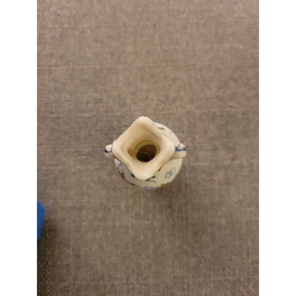 Vintage Asian Japanese Floral Miniature Porcelain Bud Vase - Picture 2 of 7